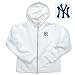 New York Yankees MLB Girls "Lucky" Full Zip Hooded Jacket (White)