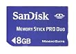 SanDisk SDMSPD-8192-A11 8 GB Memory Stick Pro Duo (Retail Package)