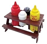 Mr. Bar-B-Q, Inc. 40197X Picnic Table Condiment Set