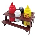 Picnic Table Condiment Set