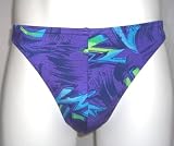 END OF SUMMER SALE Mens Thong Swimwear/Underwear Nylon/Lycra Purple/Turq