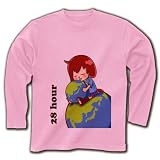 まいまいのどんくさいが28時間放送　ぱぴこＴシャツ 長袖Tシャツ(ライトピンク) M