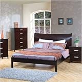 IMAGE OF Newport Queen Platform Bedroom Set in Cappuccino