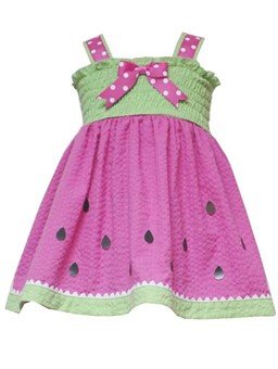 Seersucker Split Watermelon Dress (9 Month)- black friday deal