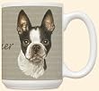 David Kiphuth Dog Breed 15 ounce Coffee Mug Cup ~ Boston Terrier