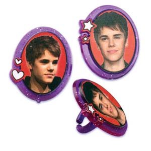 Justin Bieber Cupcake Rings of 12