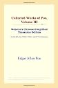 Collected Works of Poe, Volume III (Webster's Chinese-Simplified Thesaurus Edition)