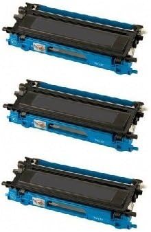 Remanufactured HQ Compatible Cyan BROTHER TN210 TN240 Toner Cartridge DCP-9010CN MFC-9010CN MFC-9120CN MFC-9125CN MFC-9320CN MFC-9320CW HL-3040CN HL-3045CN HL-3070CW HL-3075CW HL-8070 HL-8370 - 3PACK