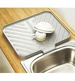 Kitchen & Housewares : Worktop Drainer Tray (Silver)
