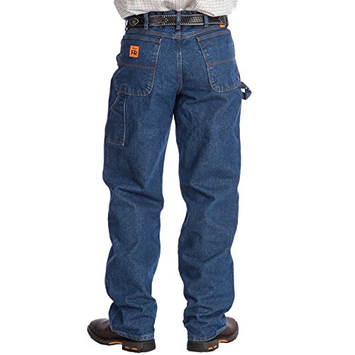 Wrangler Men's Fire-Resistant Riggs Jeans Carpenter Relaxed Fit Indigo 33W x 30L