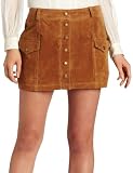 41tJ5za2wKL. SL160  D.E.P.T. Womens Washed Suede Mini Skirt