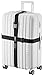TRANVERS Heavy Duty Cross Way Luggage Strap for Men Women Suitcase Travel Belt Black
