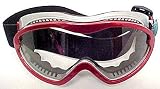 Red / Silver Snowboarding Goggles Snowmobile Ski Clear