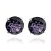 14k White Gold 6mm Iolite 4-Prong Stud Earrings