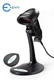 Esky USB Automatic Barcode Scanner Scanning Barcode Bar-code Reader with Hands Free Adjustable Stand - Black