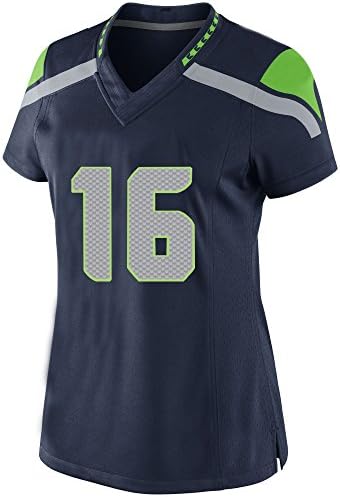 Women's 16 Tyler Lockett Jersey Team Color Navy Small