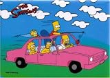 Simpsons Racing In Car For Donut Magnet SM115