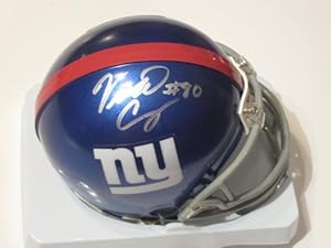 Victor Cruz Signed Autographed NEW York Giants Mini Helmet Autograph with Certificate of Authenticity & Proof