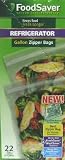 (Pack of 2) FoodSaver 1-Gallon Zipper Food-Storage Bags, 22 Count