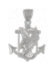 Clevereves 14K White Gold Pendant Eagle 10.7 - Gram(s)