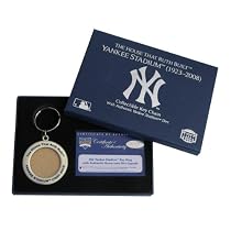 MLB 2008 Yankee Stadium Final Season Game Used Dirt In Keychain