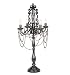 29.5 Dramatic Black Beaded Mini Chandelier Accent Lamp
