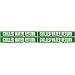Brady 7046-4 1-1/8" Height, 7" Width, B-946 High Performance Vinyl, White On Green Color Self-Sticking Vinyl Pipe Marker, Legend "Chilled Water Return"