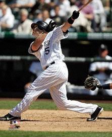 Buy Matt Holliday Colorado Rockies - Hitting - Autographed 8x10 Photograph by Mounted Memories