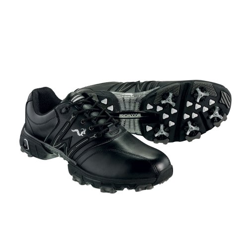 Woodworm Golf TOUR Mens Golf Shoes All Black 10