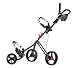 CaddyTek SuperLite Deluxe Golf Push Cart, Black