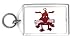 Keychain with carrying, dog, brown, puppy, newspaper