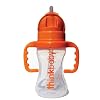 Thinkbaby Thinkster Straw Bottle, 9 Ounce, Natural/Orange
