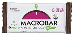 MACROBARS Organic Cherries 'n Berries, 2 oz Bars (Pack of 15)