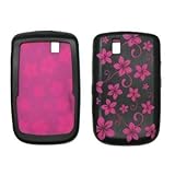 Hot Pink and Black Hawaii Flowers Design Soft Silicone Gel Skin Cover Case  ....