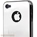 Ultra Slim Logo Hard Case Cover Silver Chrome for Apple iPhone 4 4S 4G 4GS Att, Sprint & Verizon