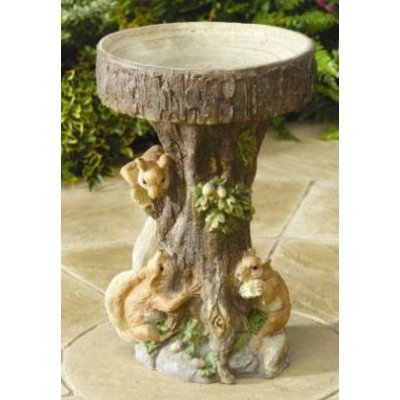 Squirrel Tree Bird Bath