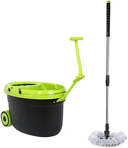 HOFA Walkable Spin Mop with Newest Powerful 360 Degree Impulse Turbine Cleaning System (Black)