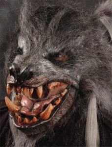 Killer Kick Ass Wolf Set (Werewolf Grey) Halloween Mask