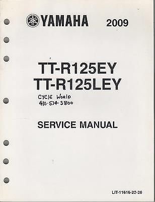 2009 YAMAHA MOTORCYCLE TT-R125EY LIT-11616-22-26 SERVICE MANUAL (993)