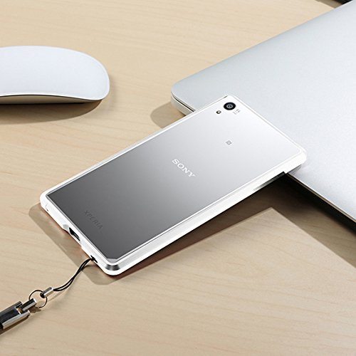 For Sony Xperia Z5 Premium Case, Casefashion® Metal Bumper Frame Corner Slim Side Protection from Bumps Drops Scrapes for Sony Xperia Z5 Premium (White)