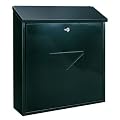 Rottner Large Capacity A4 Steel Black Anthracite Post Box Letter Box Mail Box