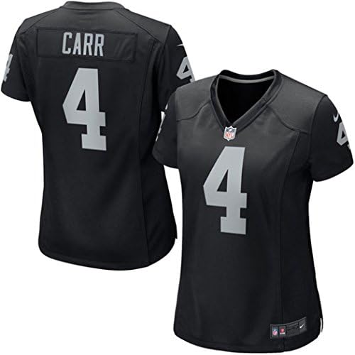 Raiders 4# Carr Womens Oakland Black American Football Game jersey X-Large
