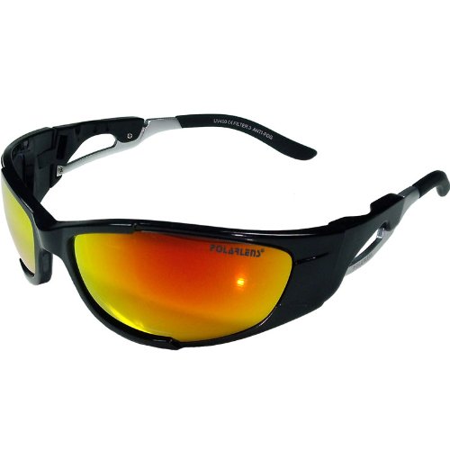 Polarlens P17 Sportglasses / Sport Sunglasses / Polycarbonate and Aluminum Sportsframe with an Excellent Fit! / Flash Mirror Lenses are Virtually Unbreakable and Highly Impact Resistant / Includes Microfiber Cleaning Pouch