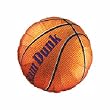 Basketball Slam Dunk 18" Mylar Balloon
