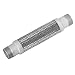 Mason MN Stainless Steel 304 Braided Hose Assembly, Carbon Steel NPT Male Threaded Nipple