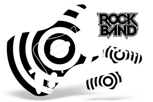 Childrens Toyshop  Video Games : Rock Band Stratocaster Guitar Skin: Bullseye (Xbox 360/PS3)