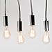 Candelabra Edison A15 Vintage Bulbs by Brooklyn Bulb Co. | Mini Coney Island Collection, Dimmable, 40W (E12 Socket), Warm White, Spiral Filament Style | Pack of 4
