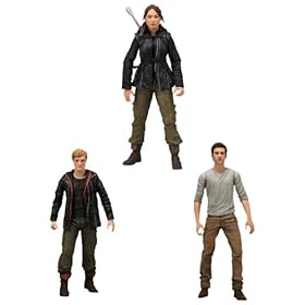  The Hunger Games Movie (Set of 3) 7 inch Action Figures