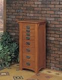 Image of US Powell Company "Mission Oak" Jewelry Armoire Title Postfix US, Powell Company
