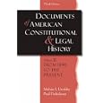 Documents of American Constitutional And Legal History: From 1896 To The Present by Melvin I. Urofsky and Paul Finkelman